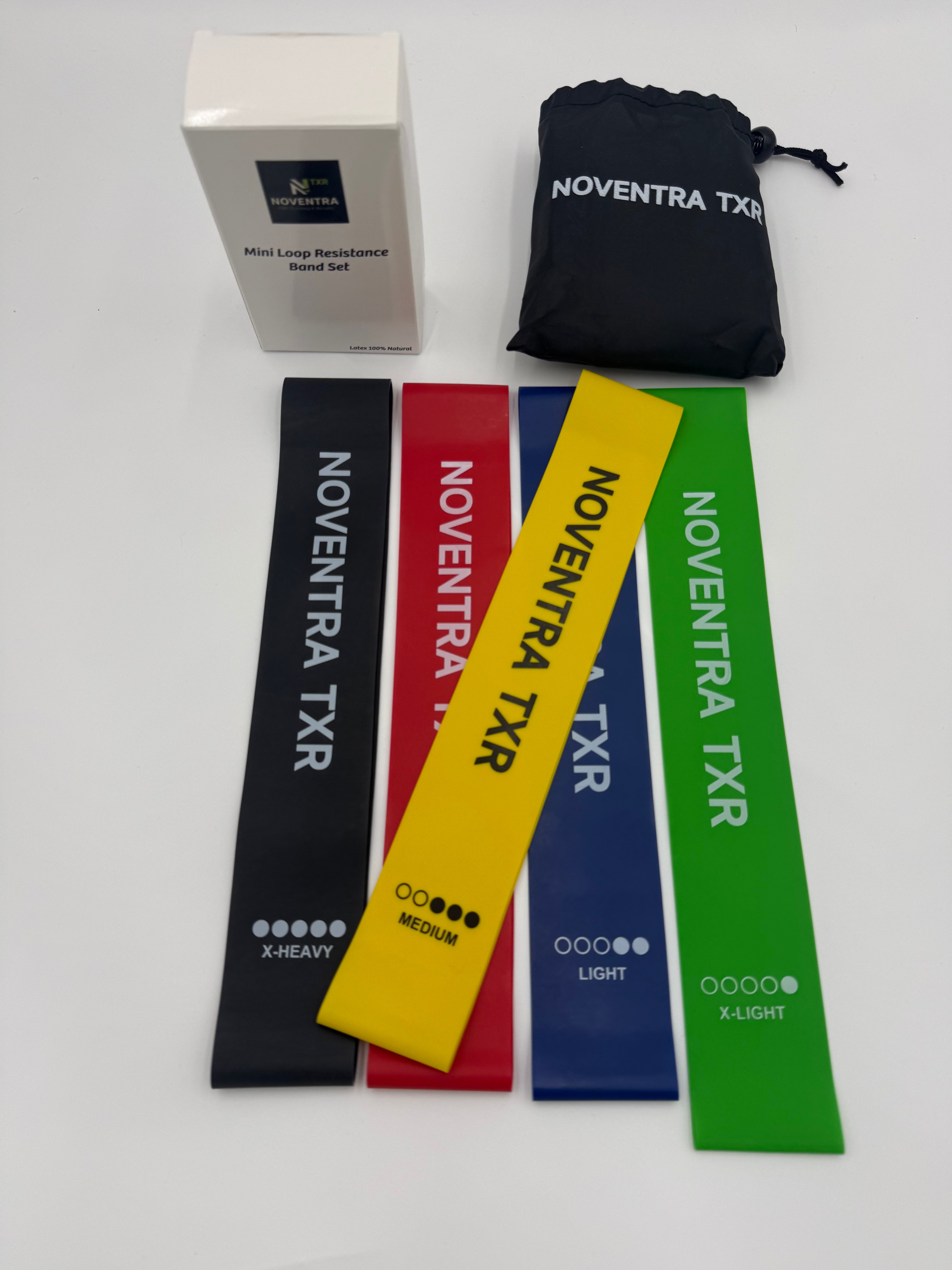 Noventra TXR Mini Loop Resistance Bands Set (5 Levels)