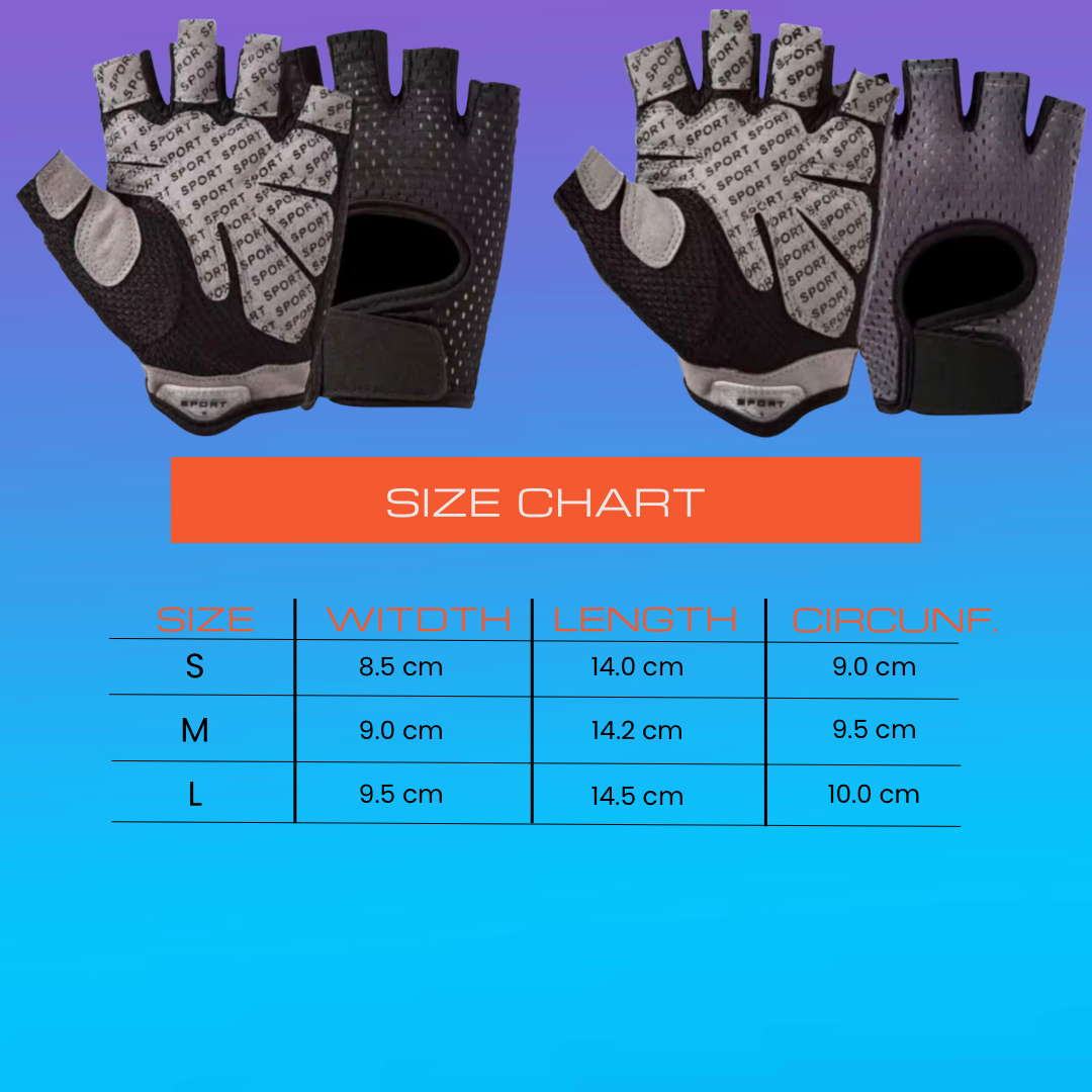 Lightweight Sports & Gym Gloves for Men & Women