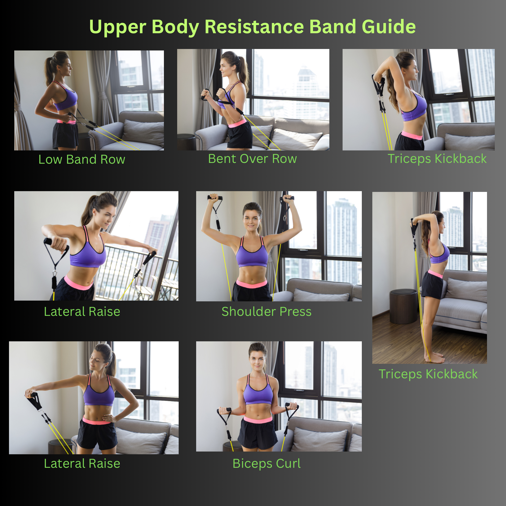 Resistant Bands Set - Exercises bands, workout and training with handles for men and women