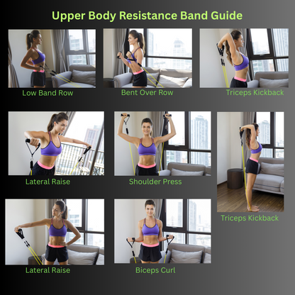 Resistance Bands Set 11 pcs- 150 Lbs Exercises bands, workout and training with handles for men and women